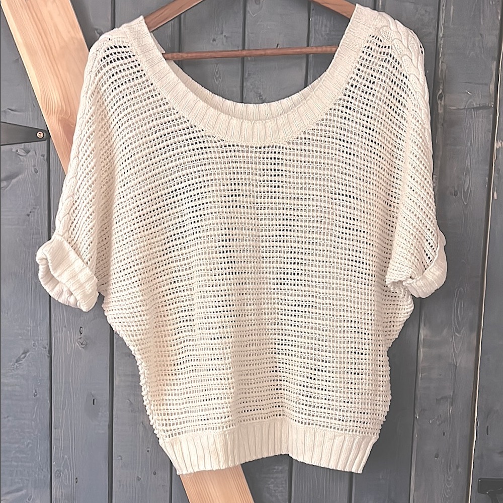 Women's Cream Knit Sweater